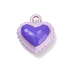 Two-Tone Alloy Enamel Pendants AL-CBA5AB7-03E-1