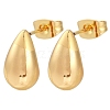 201 Stainless Steel Teardrop Stud Earrings EJEW-I309-21A-G-1