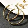 304 Stainless Steel Hoop Earrings for Women EJEW-C096-43G-03-7