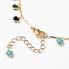 Brass Enamel Pendant Necklaces X-NJEW-JN03223-3