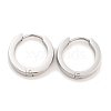 Tarnish Resistant Frosted 304 Stainless Steel Huggie Hoop Earrings for Women EJEW-C096-31B-P-2