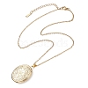 Brass Locket Pendant Necklaces NJEW-JN05150-6