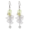Acrylic & Glass Dangle Earrings EJEW-JE05429-1