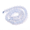 Grade A Natural Blue Lace Agate Beads Strands G-F222-29-8mm-1-5