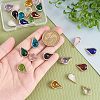 SUPERFINDINGS 24Pcs 12 Color Transparent Glass Pendants GLAA-FH0001-41-3