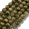 Natural Green Tourmaline Beads Strands G-B099-C05-02-1