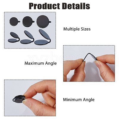 12Pcs 3 Styles 304 Stainless Steel Cuff Earrings EJEW-HS0001-36EB-1