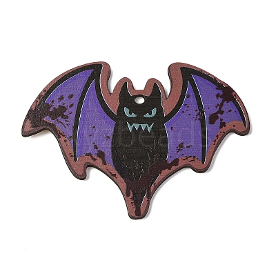 Halloween Printed Wooden Big Pendants LS-WOOD-I016-01K-1