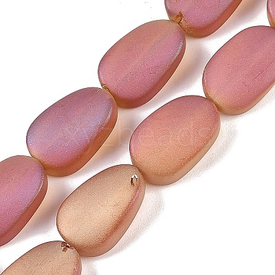 Electroplate Glass Beads Strands EGLA-C009-01B-FR06-1