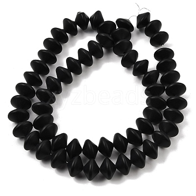 Frosted & Baking Paint Transparent Glass Beads Strands GL-CBA2ED2-03C-1
