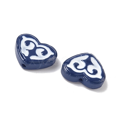 Dyed & Heated Baking Paint Glass Beads LAMP-D004-02H-1