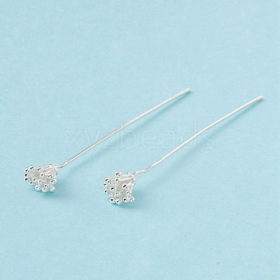 Brass Flower Head Pins KK-G413-04S-1