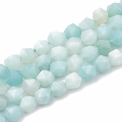 Natural Amazonite Beads Strands G-S332-8mm-009-1
