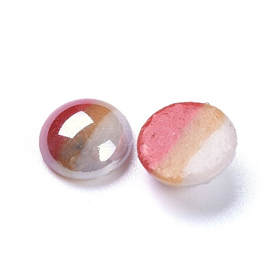 Opaque Glass Cabochons GGLA-S038-12G-8mm-1