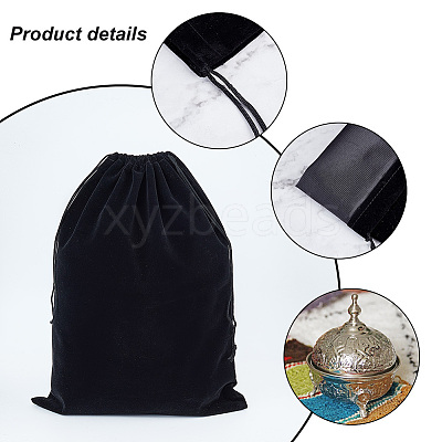 Velvet Drawstring Bags TP-WH0007-15-1