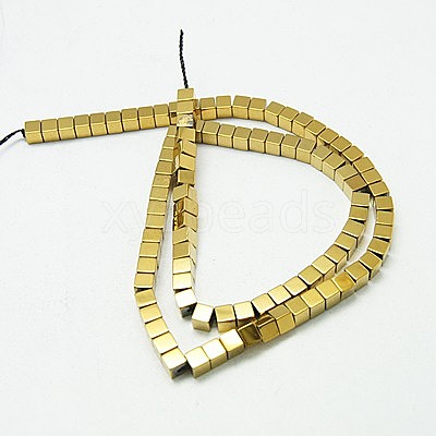 Non-magnetic Synthetic Hematite Beads Strands G-K018-4mm-01-1