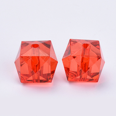 Transparent Acrylic Beads X-TACR-Q259-10mm-V12-1