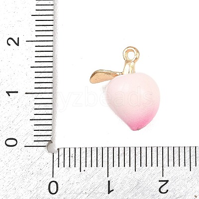 Fruit Alloy Enamel Pendants ENAM-P264-02D-G-1