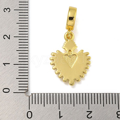 Rack Plating Brass Enamel European Dangle Charms KK-I718-25G-02-1