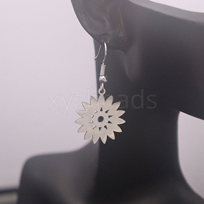 304 Stainless Steel Dangle Earrings for Women WGD83C1-01-1