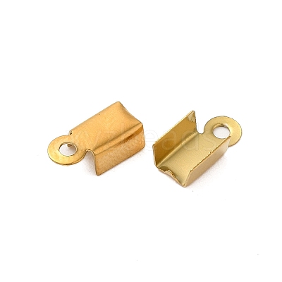 Ion Plating(IP) 304 Stainless Steel Folding Crimp Cord Ends X-FIND-Q118-01G-03-1
