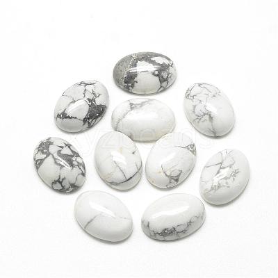 Natural Howlite Cabochons G-R415-14x10-29-1