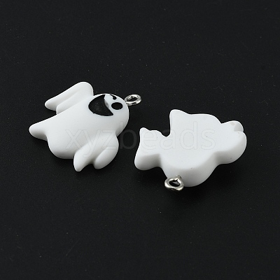 Halloween Themed Opaque Resin Pendants RESI-CJC0006-028C-1