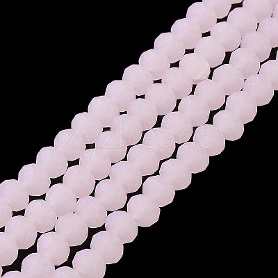 Imitation Jade Solid Color Glass Beads Strands EGLA-A034-J3mm-MD02-1