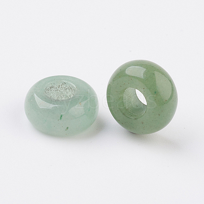 Natural Green Aventurine European Beads X-G-G740-12x6mm-19-1