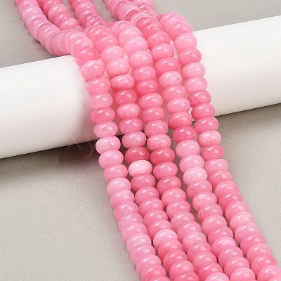 Dyed Natural White Jade Beads Strands G-G107-A28-01-1