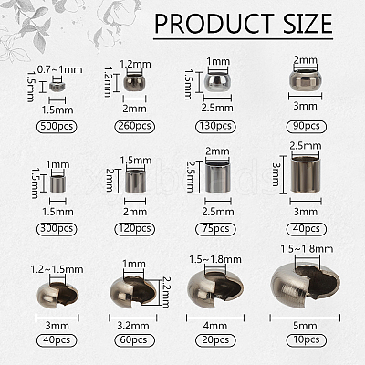 Brass Crimp Beads DIY-PH0004-06-1