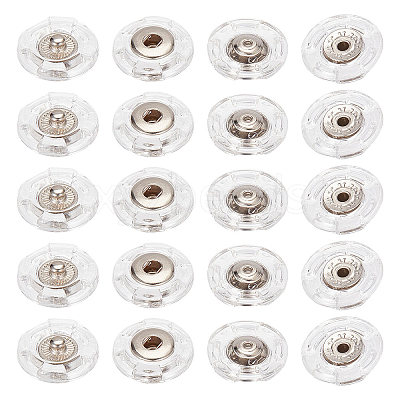 25Pcs Plastic Snap Button BUTT-GF0001-15-1