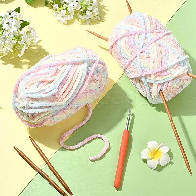 Super Bulky Chenille Polyester Yarn YCOR-FZC0001-01B-1