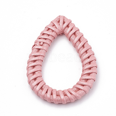 Handmade Spray Painted Reed Cane/Rattan Woven Linking Rings LS-WOVE-N007-05D-1
