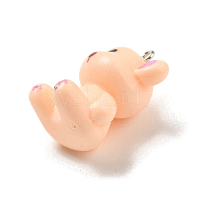 10Pcs Opaque Resin Pendants RESI-H160-01P-02-1