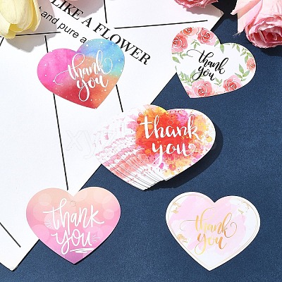Coated Paper Thank You Greeting Card DIY-FS0007-76E-1