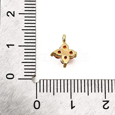 Brass Micro Pave Cubic Zirconia Pendants X-KK-D356-07C-G-1