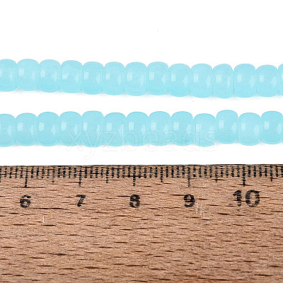 Imitation Jade Glass Beads Strands GLAA-NH0002-A01-B01-1