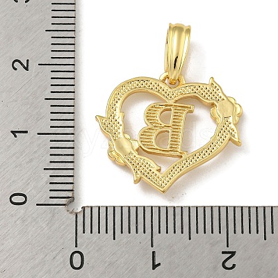 Heart Brass Pendants KK-I714-04G-B-1