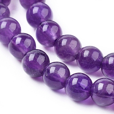 Natural Amethyst Beads Strands G-G099-4mm-2-1