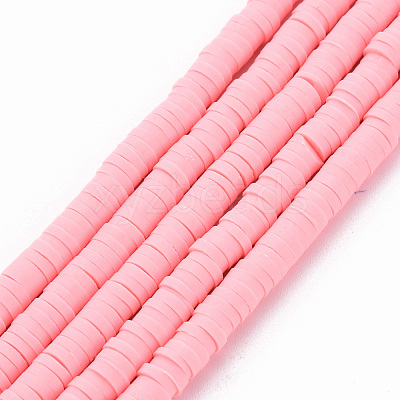 Handmade Polymer Clay Bead Strands X-CLAY-T002-4mm-71-1