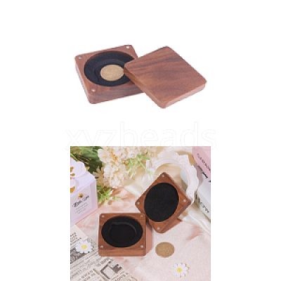 Wood Medal Storage Magnetic Boxes CON-WH0088-93A-01-1