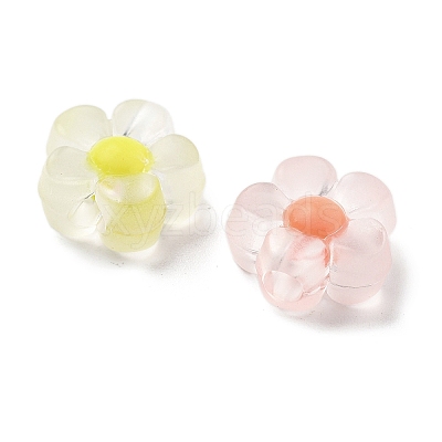 Frosted Transparent Acrylic Beads OACR-A032-12A-1