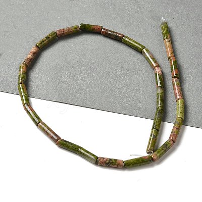 Natural Unakite Beads Strands G-D464-21-1