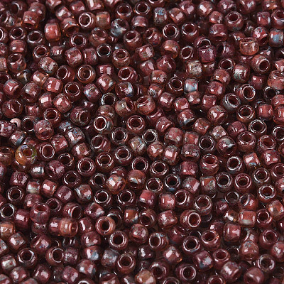 Picasso Cylinder Glass Seed Beads SEED-N011-01E-1