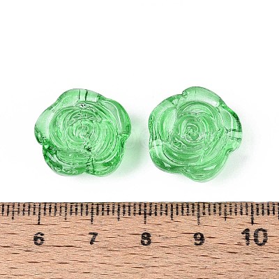 Baking Paint Transparent Glass Beads DGLA-N018-01D-1