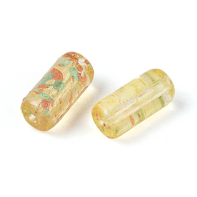 Picasso Transparent Glass Bugle Beads SEED-N010-02F-1