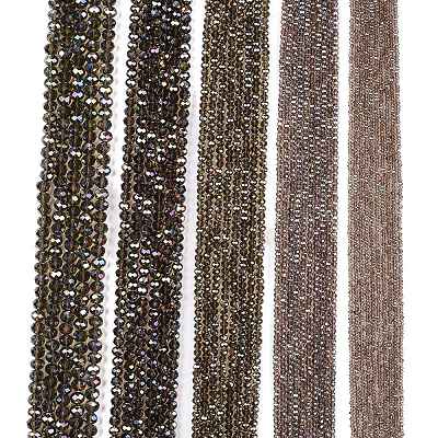 Electroplate Glass Beads Strands EGLA-A044-T2mm-B16-1