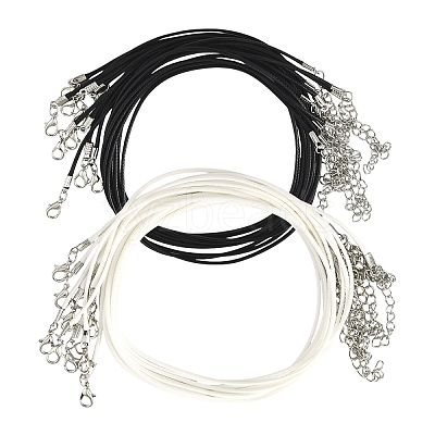 Waxed Cotton Cord Necklace Making MAK-YW0001-25A-1