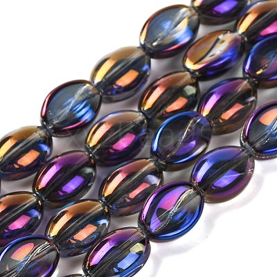 Electroplate Glass Beads Strands EGLA-B005-01A-FR03-1
